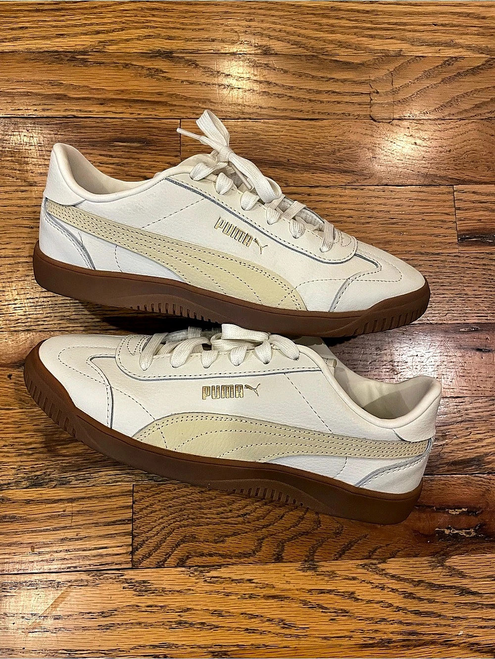 PUMA Palermo Sneakers White & Brown US 8.5